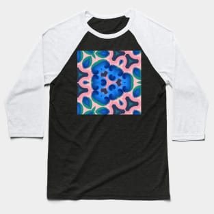 Colorful Peacock Kaleidoscope Baseball T-Shirt